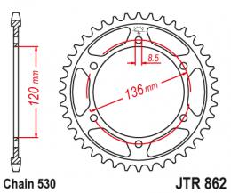 Звезда ведомая JTR862 44  - 1