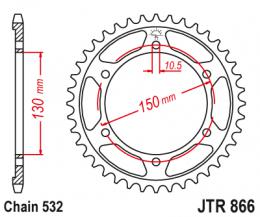 Изображение продукта Звезда ведомая JTR866 38 