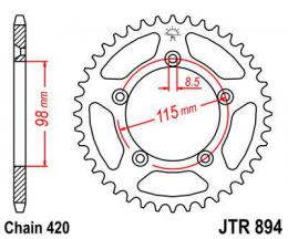 Звезда ведомая JTR894 46  - 1