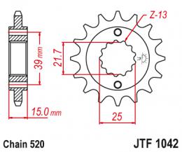 Звезда ведущая  JTF1042 14  - 1