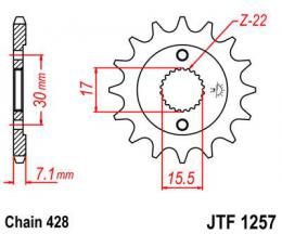 Изображение продукта Звезда ведущая JTF1257 14 