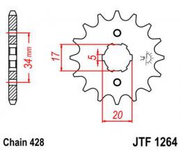 Звезда ведущая JTF1264 15  - 1