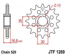 Изображение продукта Звезда ведущая JTF1269 14 