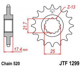 Звезда ведущая JTF1299 14  - 1