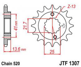 Изображение продукта Звезда ведущая JTF1307 15RB 