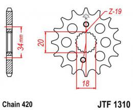 Изображение продукта Звезда ведущая JTF1310 14SC 