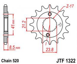 Изображение продукта Звезда ведущая JTF1322 13 