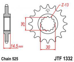 Звезда ведущая JTF1332 14  - 1