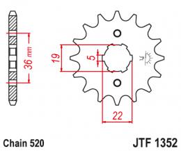 Звезда ведущая  JTF1352 14  - 1