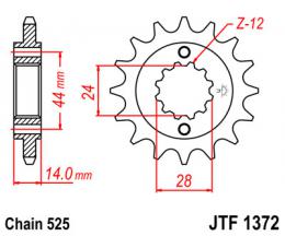 Изображение продукта Звезда ведущая JTF1372 17RB 