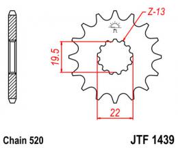 Звезда ведущая JTF1439 11  - 1