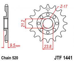 Звезда ведущая JTF1441 13SC  - 1