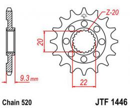 Изображение продукта Звезда ведущая JTF1446 13SC 