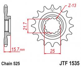 Звезда ведущая  JTF1535 15  - 1