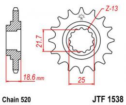 Изображение продукта Звезда ведущая JTF1538 15 