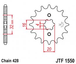 Изображение продукта Звезда ведущая  JTF1550 14 