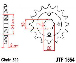 Звезда ведущая JTF1554 13  - 1