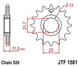 Звезда ведущая JTF1581 13  - 1