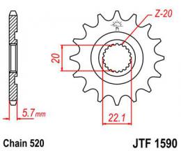 Изображение продукта Звезда ведущая JTF1590 13 