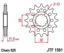 Звезда ведущая JTF1591 16RB  - 1