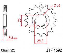 Изображение продукта Звезда ведущая  JTF1592 14 