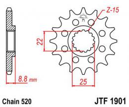 Изображение продукта Звезда ведущая JTF1901 12 