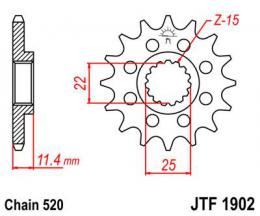 Звезда ведущая JTF1902 13  - 1