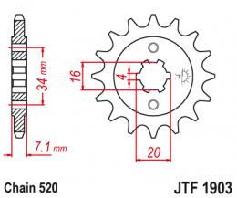 Звезда ведущая  JTF1903 14  - 1