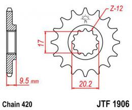 Звезда ведущая JTF1906 13  - 1