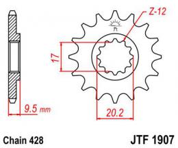 Звезда ведущая JTF1907 13  - 1