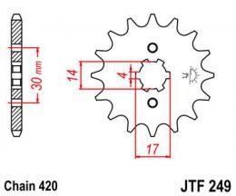 Звезда ведущая JTF249/504 14  - 1