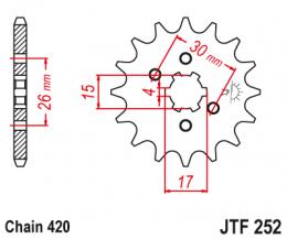 Звезда ведущая  JTF252 14  - 1