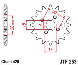 Звезда ведущая  JTF253 12  - 1