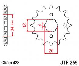 Изображение продукта Звезда ведущая  JTF259 14 