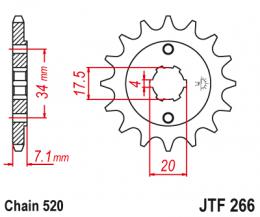 Изображение продукта Звезда ведущая  JTF266 13 