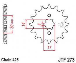 Изображение продукта Звезда ведущая  JTF273 14 