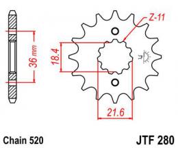 Звезда ведущая JTF280 13  - 1