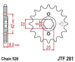 Звезда ведущая  JTF281 14  - 1