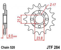 Звезда ведущая JTF284 12  - 1