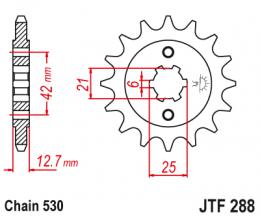 Изображение продукта Звезда ведущая  JTF288 15 