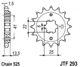 Звезда ведущая JTF293 14  - 1