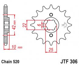 Звезда ведущая  JTF306 15  - 1