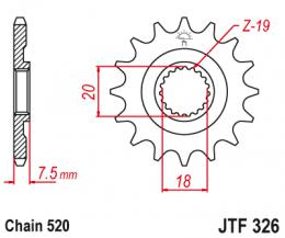 Изображение продукта Звезда ведущая  JTF326 13 