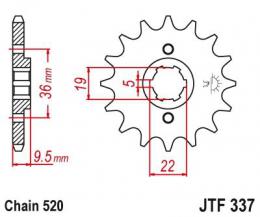 Изображение продукта Звезда ведущая  JTF337 13 