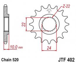 Звезда ведущая  JTF402 14  - 1