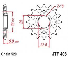 Изображение продукта Звезда ведущая  JTF403 13 