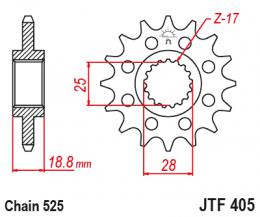 Звезда ведущая  JTF405 20  - 1