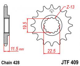 Изображение продукта Звезда ведущая JTF409 14 