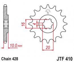 Изображение продукта Звезда ведущая  JTF410 14 