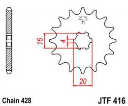 Изображение продукта Звезда ведущая JTF416 13 